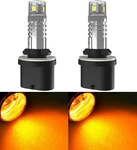 Led 20W 880 H27 Amber Two Bulbs Head Light Cornering Turn Replacement Upgrade Oe. Fixed Price $27.00.