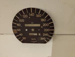 Mercedes-benz W126 Speedometer Faceplate 260KM/H Original Vdo 1265426860. Fixed Price $59.00.
