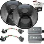 Eagle Lights 7" Round Black Led Headlight Kit For Wrangler Cj Tj Jk. Fixed Price $229.99.