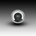 Intellitronix White Led (bar) Speedometer Gauge - Black Faceplate / Chrome Bezel. Fixed Price $160.30.