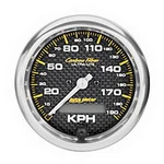 Autometer 3/8" Electric Programmable 190KMH Speedometer Gauge, Carbon Fibre. Fixed Price $541.31.