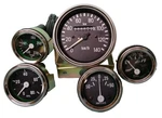 Willys Mb Jeep Ford Gpw Cj Speedometer Temp Oil Fuel Amp Gauges Set Black 140 Km. Fixed Price $35.73.