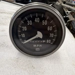 Vintage Mechanical Gauge Speedometer 0-80 Mph Likely Stewart Warner. Fixed Price $100.00.