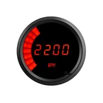 3/8" Universal Digital Tachometer Bargraph Gauge Red Led Black Bezel. Fixed Price $138.95.