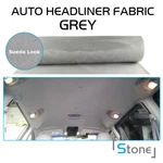 Gray Suede Headliner Fabric Foam Backing Auto Roof Upholstery 7'L X 5'W. Fixed Price $58.00.