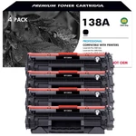 1-4PK 138A W1380A Toner Cartridge With Chip For Hp Laser Jet Pro Mfp 3101FDW. Fixed Price $92.90.