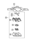 Genuine Mopar Overhead Console 7RL74DX9AA. Fixed Price $107.57.