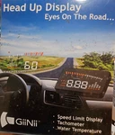 Giinii Head Up Display Speed Limit Tachometer Water Temperature Voltage Hud. Fixed Price $24.99.