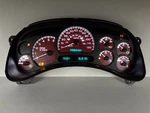 03-05 Silverado Speedometer Gauge Cluster W/ Trans Temp Red White Rebuilt. Fixed Price $299.95.