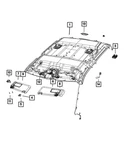 Genuine Mopar Headliner 6KB89BD1AB. Fixed Price $2252.72.