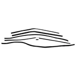 1968 Chevy Camaro Headliner Moldings Pieces Set Dynacorn K347. Fixed Price $229.99.