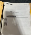 Caterpillar 3116 Truck Engine Shop Service Repair Manual Diesel Oem Book. Fixed Price $114.95.