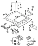 Genuine Nissan Headliner Spacer 73982-4L700. Fixed Price $14.77.