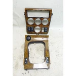 Damaged Bmw Z3 Console Wood Trim Light Maple Set Chrome Rings 1999-2002 Oem. Fixed Price $206.25.