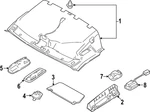 Genuine Ford Front Headliner Side Bracket MK4Z-6152166-A. Fixed Price $13.34.