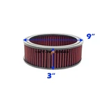 Round Washable Air Cleaner Element Filter 9" X 3" Sbc Bbc 350 383 400 454 307. Fixed Price $33.99.