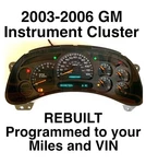 Genuine Rebuilt 2003-06 Gm Silverado Tahoe Sierra Gas Instrument Gauge Cluster. Fixed Price $230.00.