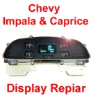 Chevy Impala & Caprice Instrument Gauge Cluster Speedometer Dash Panel Repair. Fixed Price $119.00.