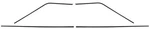 1964-65 Chevelle Wagon Headliner Side Molding Pieces. Fixed Price $109.99.