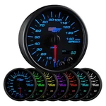 Glowshift In-dash 140 Mph Speedometer Gauge Kit 3-3/4" 95MM, Black 7 Color. Fixed Price $134.99.