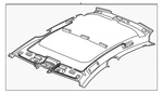 Genuine Audi Headliner 9J1-867-501-BF-6F2. Fixed Price $1505.07.