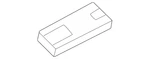 Genuine Nissan Headliner Bracket 73980-7BA0B. Fixed Price $13.21.
