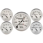 Autometer 1601 Old-tyme White 5 Gauge Set, Mechanical Speedometer. Fixed Price $411.99.