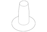 Genuine Mitsubishi Headliner Clip MR657253. Fixed Price $6.19.