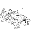 Mopar Oem 2012-2023 Many Models Visor Retainer Bracket Left Right 68139282AA. Fixed Price $9.10.