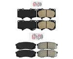 Front & Rear Brake Pad Set Fits Toyota 4RUNNER 2006-2021 4.0L V6. Fixed Price $76.00.