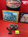 Harley Sportster Dyna Unkown Mile Year Speedometer Tachometer Guage Mount Bra. Fixed Price $300.00.
