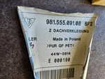 2015 Porsche Cayman Oem Roof Headliner Black Cloth 98155509108 #0441. Fixed Price $400.00.