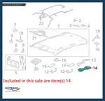2014-2019 Cadillac Cts Passenger Side Roof Rail Rear Assist Handle 22803141. Fixed Price $94.11.