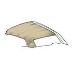 Scott Drake HL-FM-CP-65-PR 1965-1970 Coupe Headliner Parchment. Fixed Price $199.95.