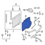 Ford F-250 Super Duty 2010 7C3Z8146J Lower Engine Cooling Fan Shroud. Fixed Price $105.15.