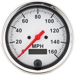 Speedway Speedometer Gauge, White Face, 3-3/8, Electric. Fixed Price $97.99.