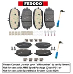 Front Rear Brake Pad Oes +sensor For Mercedes GLE450 GLE580 (non Sport /vin Req). Fixed Price $231.38.