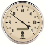 Autometer 1889 Antique Beige Speedometer, 5", 120 Mph Electric Programmable. Fixed Price $327.96.