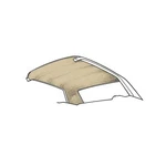 HL-FM-CP-65-PR Scott Drake 65-70 Coupe Headliner (parchment). Fixed Price $199.95.