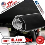 80" X 60" Black Suede Headliner Fabric Foam Backed Diy Home Auto Roof Repair Us. Fixed Price $39.89.