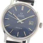 Omega Geneve 166.0098 Date CAL.1481 Blue Dial Automatic Men's Watch 949228. Fixed Price $593.30.