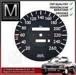 Real Plate Mercedes 560SL 500SL R107 Speedometer Disc 260 Km/h. Fixed Price $87.11.