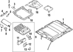 Genuine Nissan Headliner Cap 73988-9BU0A. Fixed Price $13.62.