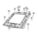 Genuine Mopar Headliner 7KB11TX7AA. Fixed Price $1751.22.