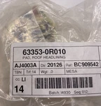Toyota Genuine Parts 63353-0R010 Pad Roof Headlining. Fixed Price $13.52.