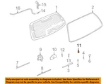 Gm Oem 00-03 LW1,LW2,LW200,LW300 Lift Gate Glass Hardware-motor Bezel 90045769. Fixed Price $55.18.