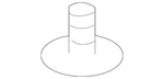 Genuine Mitsubishi Headliner Clip MR652808. Fixed Price $11.64.
