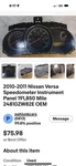 2010-2011 Nissan Versa Speedometer Instrument Cluster Gauge 24810ZW82D Oem. Fixed Price $50.00.